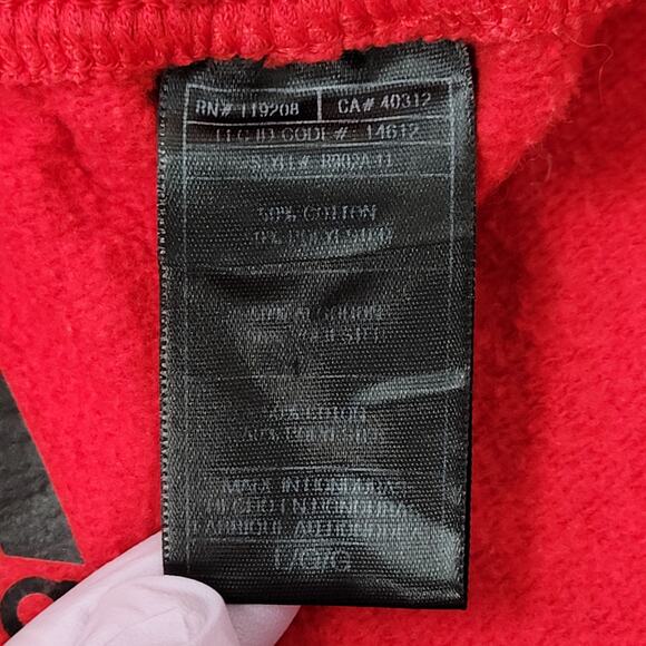 ADIDAS Chicago-Bulls Womens M/L Sweatpants Red - Picture 4 of 16